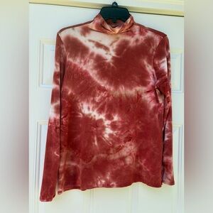 Studio Tie Die Top Sz M Made in Canada Long Sleeve Shirt Chic Artsy